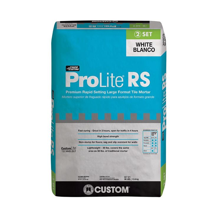 Custom Building Products ProLite 30 lb. Gray Rapid Setting Tile and Stone Mortar (35 Bags / Pallet)