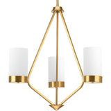 Progress Lighting Elevate 3-Light Brushed Bronze Modern/Contemporary Chandelier