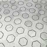 American Olean Genuine Stone Carrara 12-in x 15-in Polished Natural Marble Honeycomb Mosaic Floor and Wall Tile