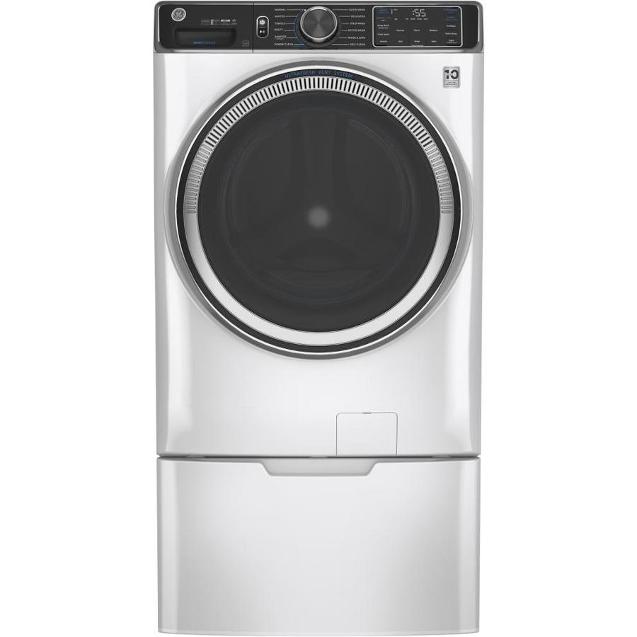 GE UltraFresh Vent System 5-cu ft Stackable Steam Cycle Front-Load Washer (Diamond Gray) ENERGY STAR - Super Arbor