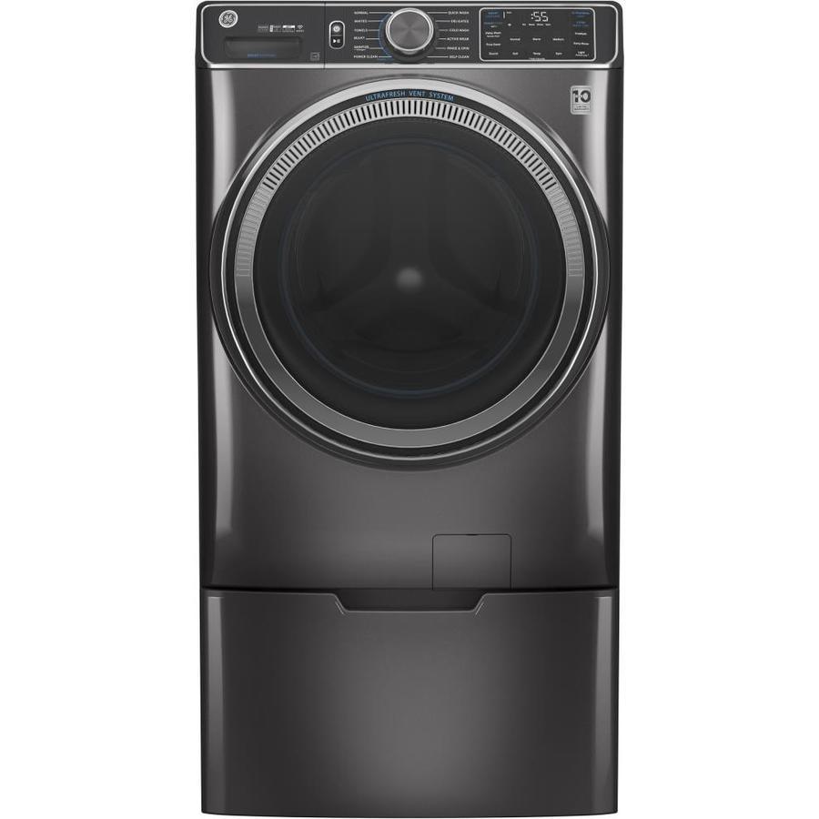 GE UltraFresh Vent System 5-cu ft Stackable Steam Cycle Front-Load Washer (Sapphire Blue) ENERGY STAR - Super Arbor