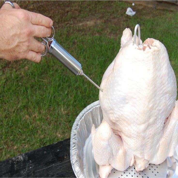 2 oz. Stainless Steel Seasoning Injector