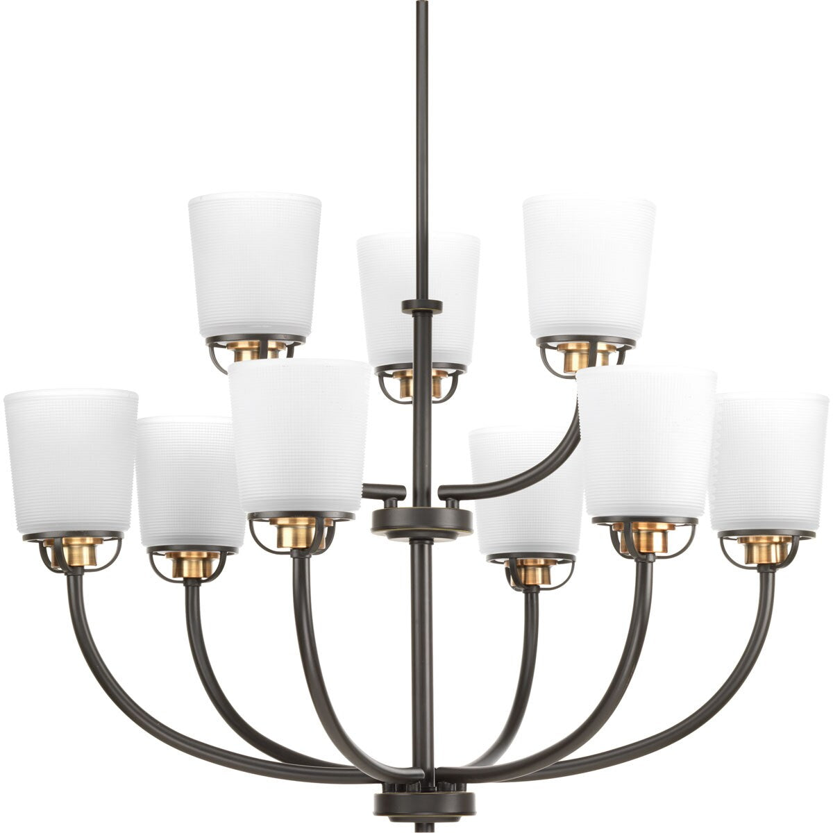 Progress Lighting West Village 9-Light Antique Bronze Transitional Chandelier