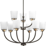 Progress Lighting West Village 9-Light Antique Bronze Transitional Chandelier