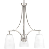 Progress Lighting Leap 3-Light Brushed Nickel Traditional Chandelier