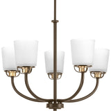 Progress Lighting West Village 5-Light Antique Bronze Transitional Chandelier