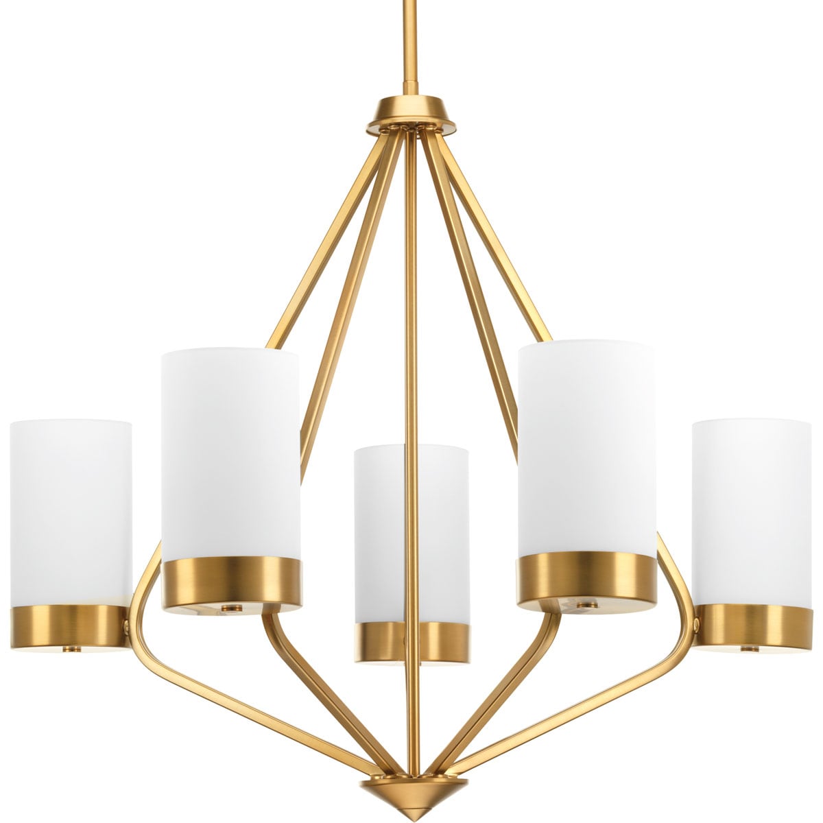 Progress Lighting Elevate 5-Light Brushed Bronze Modern/Contemporary Chandelier
