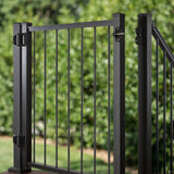 Trex 48-in L x 42-in H Charcoal Black Aluminum Deck Railing Gate (Assembly Required)