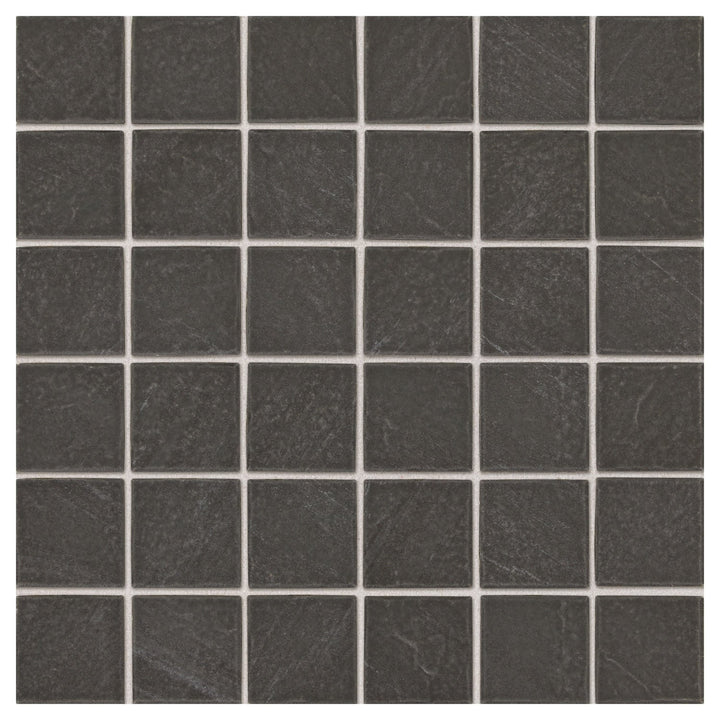 Daltile Carbon Mist Slate 12-in x 12-in Glazed Ceramic Mosaic Floor and Wall Tile product image