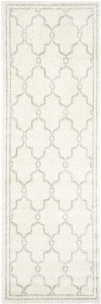 Safavieh Marion 2 x 11 Ivory/Light Gray Indoor/Outdoor Trellis Runner