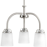 Progress Lighting West Village 3-Light Brushed Nickel Transitional Chandelier