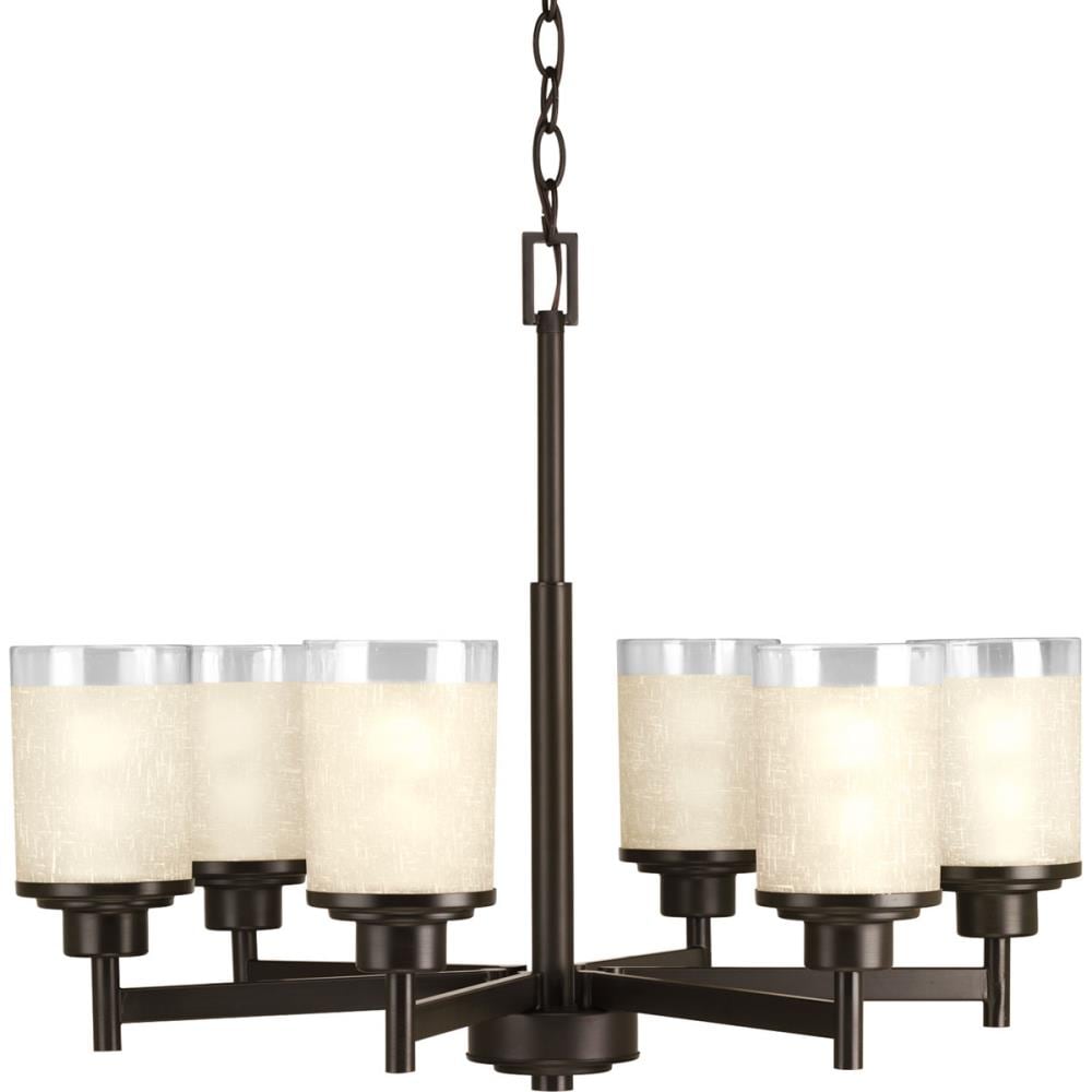 Progress Lighting Alexa 6-Light Antique Bronze Modern/Contemporary Chandelier