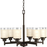 Progress Lighting Alexa 6-Light Antique Bronze Modern/Contemporary Chandelier