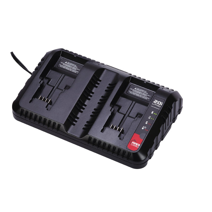 PORTER-CABLE 20-Volt Max Power Tool Battery Charger with Storage Bag (2 Batteries Included)