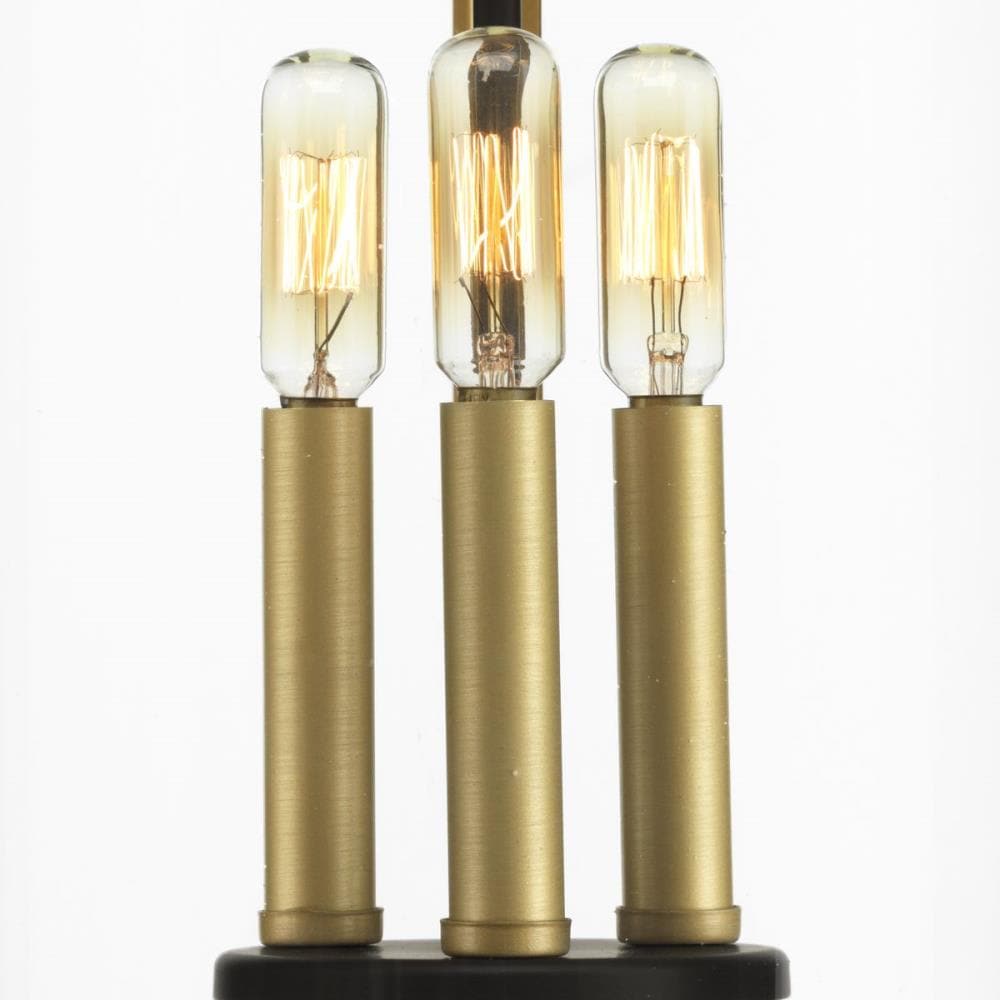 Progress Lighting Squire 3-Light Antique Bronze Traditional Clear Glass Lantern Mini Indoor/Outdoor Hanging Pendant Light