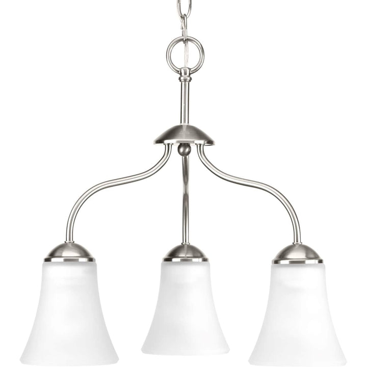 Progress Lighting Classic 3-Light Brushed Nickel Traditional Chandelier