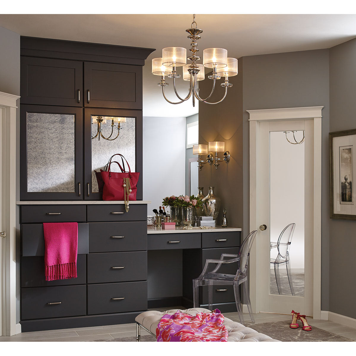 Progress Lighting Marche 5-Light Polished Nickel Traditional Chandelier