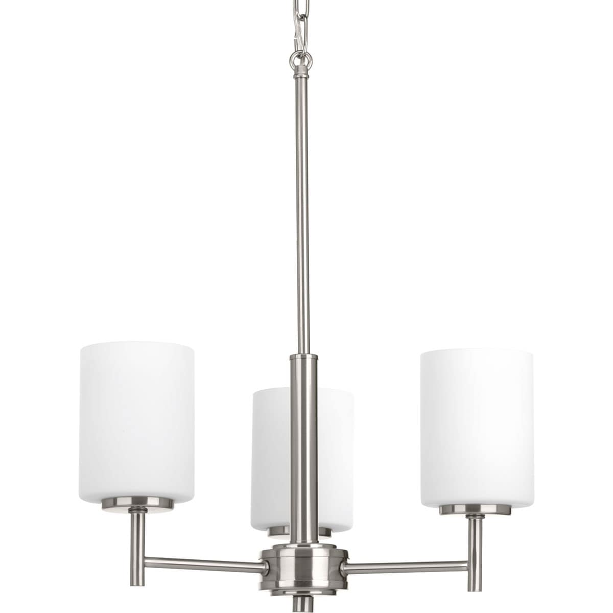Progress Lighting Replay 3-Light Brushed Nickel Modern/Contemporary Chandelier