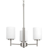 Progress Lighting Replay 3-Light Brushed Nickel Modern/Contemporary Chandelier