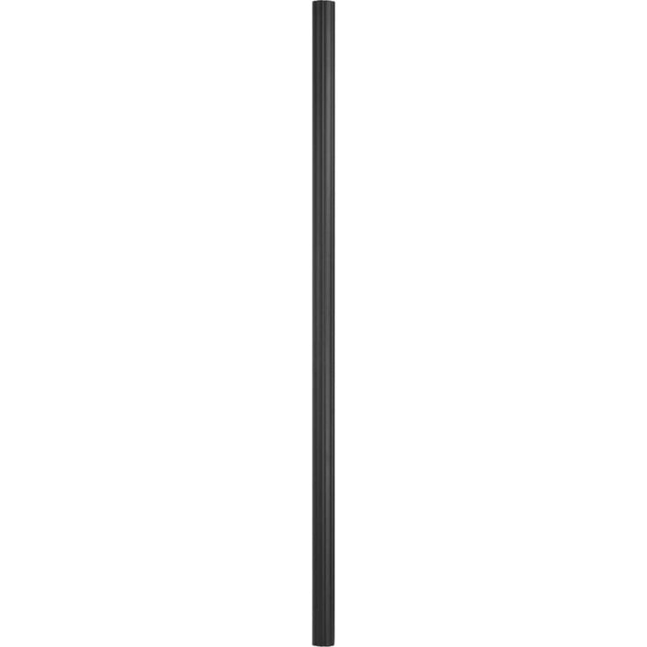 Progress Lighting Outdoor Posts 84-in Black Fluted Traditional Pole