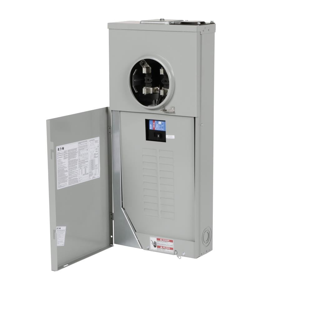 Eaton Type BR 200-Amp 20-space load center - angle view