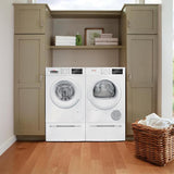 Bosch 300 Series 4-cu ft Stackable Ventless Electric Dryer, White, WTG86400UC