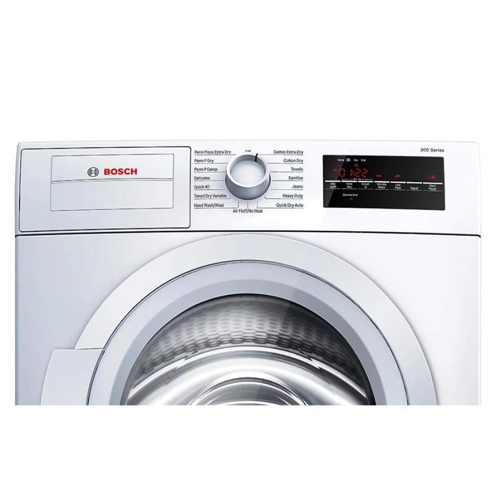 Bosch 300 Series 4-cu ft Stackable Ventless Electric Dryer, White, WTG86400UC