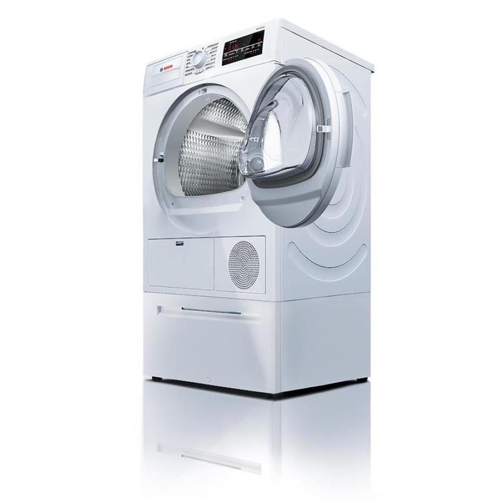 Bosch 300 Series 4-cu ft Stackable Ventless Electric Dryer, White, WTG86400UC