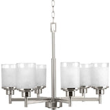 Progress Lighting Alexa 6-Light Brushed Nickel Traditional Chandelier