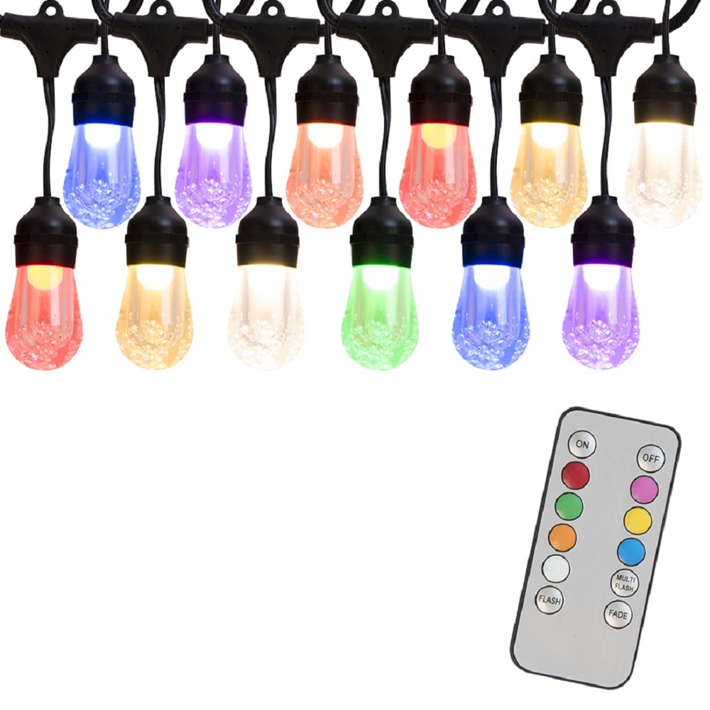 Portfolio 25-ft 12-Light Plug-in LED Color-Changing String Lights with Remote