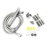 63 in. 8-Jet Shower Panel System in Stainless Steel with Rainfall Waterfall LED Shower Head and Hand Shower Wand