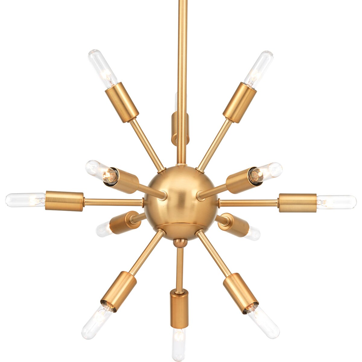 Progress Lighting Ion 12-Light Brushed Bronze Transitional Chandelier