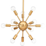 Progress Lighting Ion 12-Light Brushed Bronze Transitional Chandelier