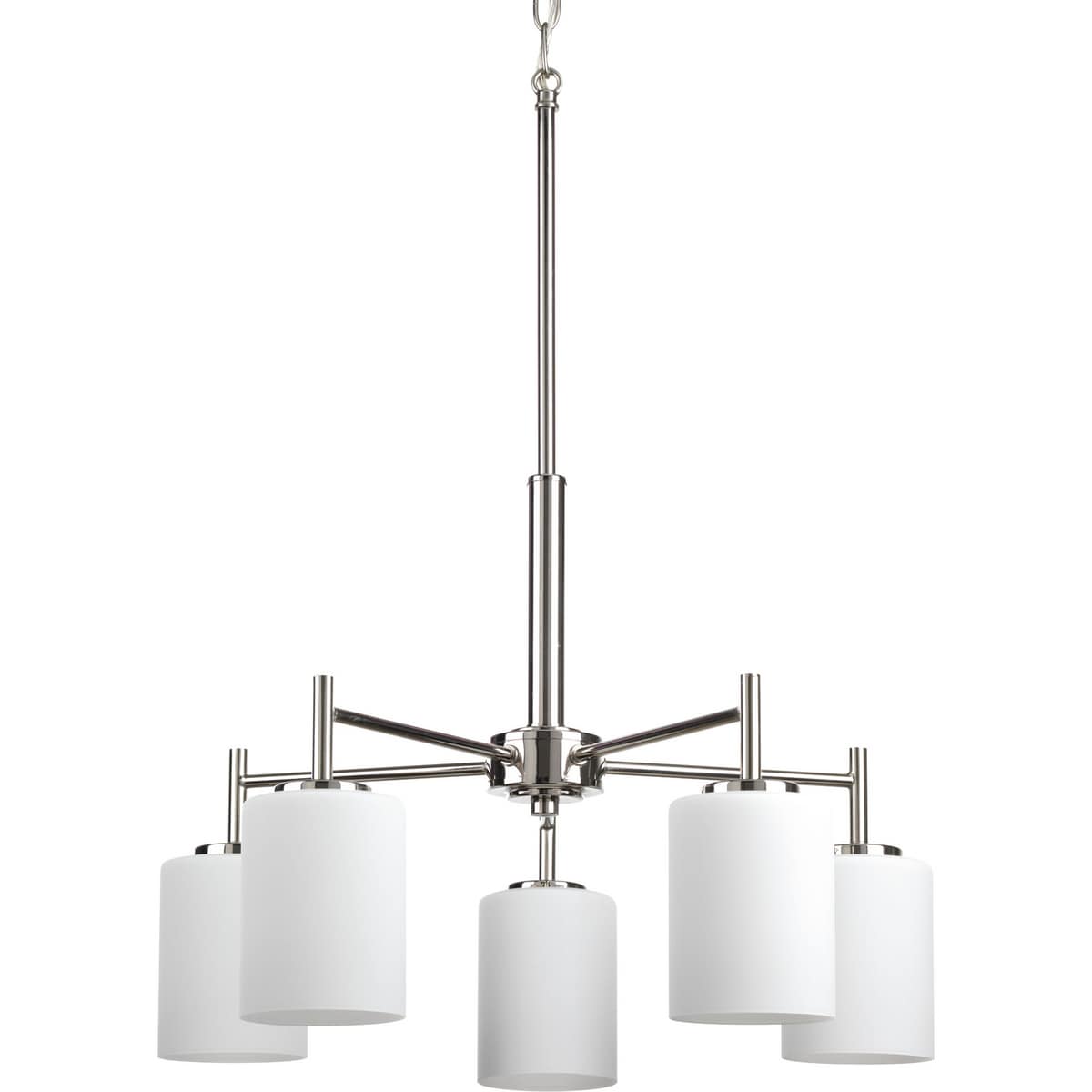 Progress Lighting Replay 5-Light Polished Nickel Modern/Contemporary Chandelier