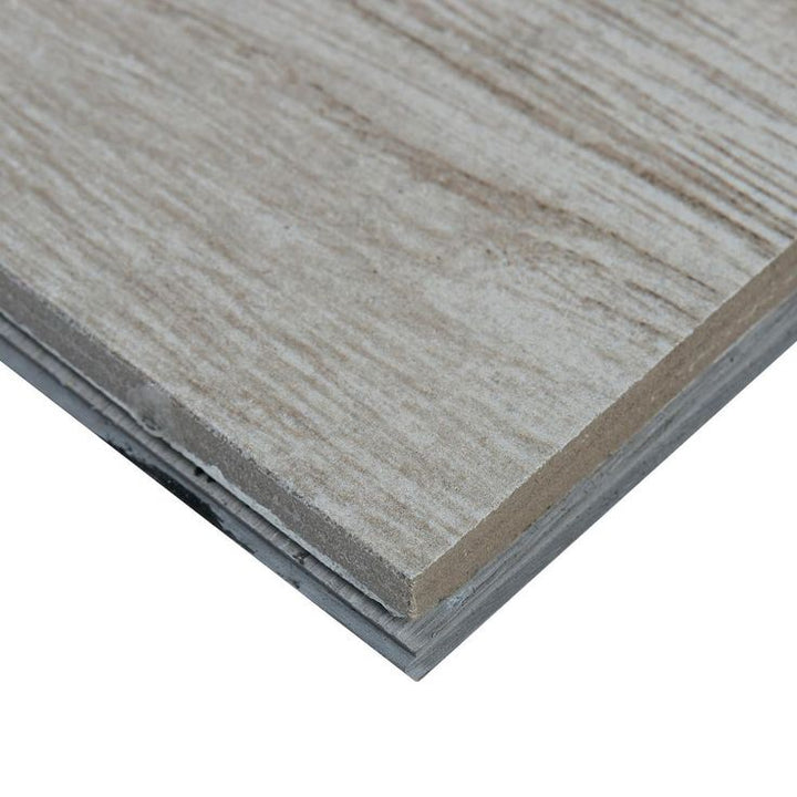 Daltile QuicTile 6 in. x 24 in. Perspective Grey Glazed Porcelain Locking Floor Tile (10.2 sq. ft. / case)