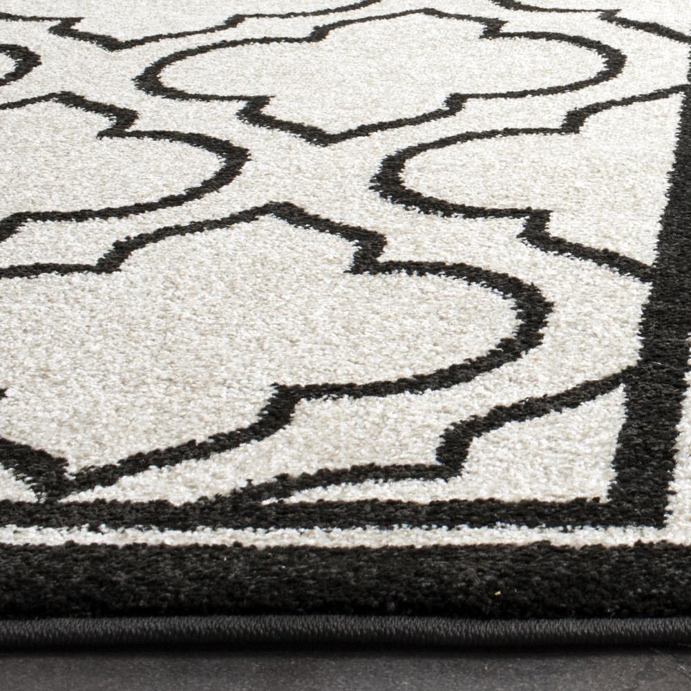 Safavieh Moroccan 2 x 7 Ivory/Anthracite Indoor Trellis Runner Rug