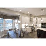 Progress Lighting Mingle 4-Light Brushed Nickel Transitional Etched Glass Cylinder Medium Hanging Pendant Light
