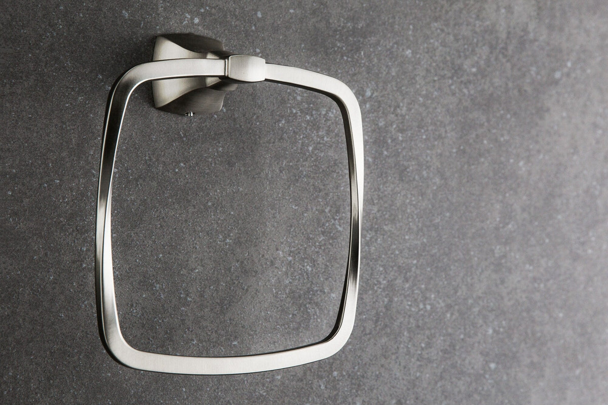 Delta Sawyer Satin Nickel Wall Mount Towel Ring