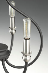Progress Lighting Whisp 6-Light Gray Farmhouse Chandelier