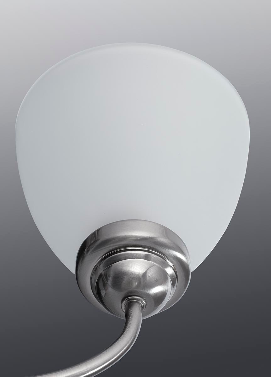 Progress Lighting Heart 9-Light Brushed Nickel Transitional Chandelier