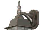 Portfolio Litshire 13.5-in H Oil-Rubbed Bronze Outdoor Wall Lantern, Medium Base (E26)