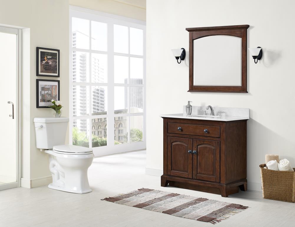 Jacuzzi Lyndsay Elongated Chair-Height 2-Piece Toilet, 10-in Rough-In, WaterSense 1.28 GPF