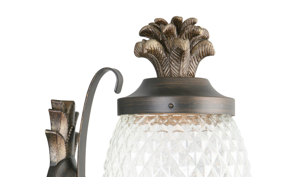 Portfolio 15.25-in H Brushed Bronze Medium Base (E-26) Outdoor Wall Light