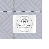 Pure Garden Outdoor Interlocking Square Look Patio and Deck Tiles in Gray (Set of 12) 2.88 ft. W x 3.83 ft. L Polypropylene