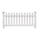 Zippity Outdoor Products 3 ft. x 6 ft. Newport Picket Fence W/Post and No-Dig Steel Pipe Anchor Kit - Super Arbor