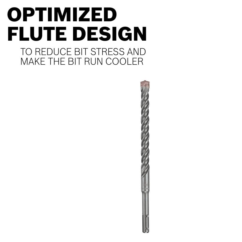 Bosch Bulldog 3/16-in x 6-1/2-in Alloy Steel Masonry Drill Bit for SDS-Plus Drill, Carbide Tip