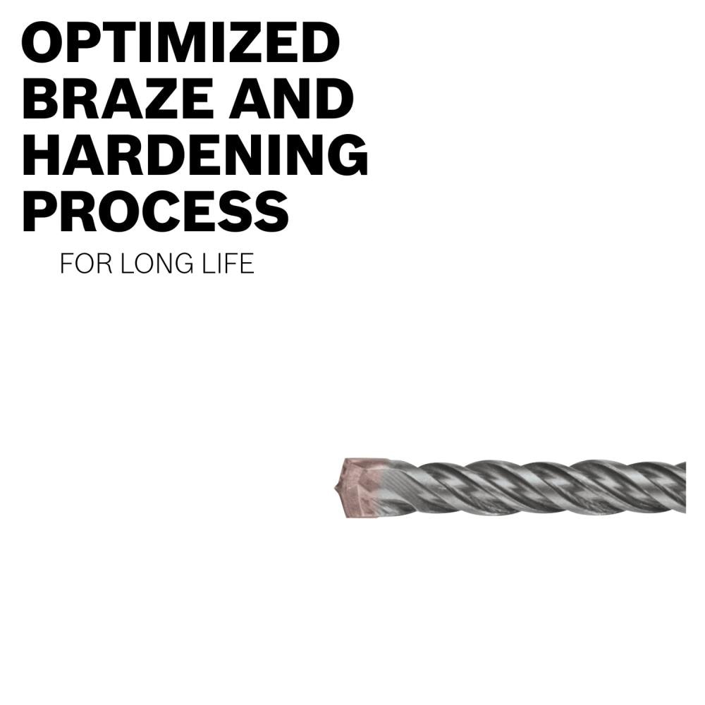 Bosch Bulldog 3/16-in x 6-1/2-in Alloy Steel Masonry Drill Bit for SDS-Plus Drill, Carbide Tip