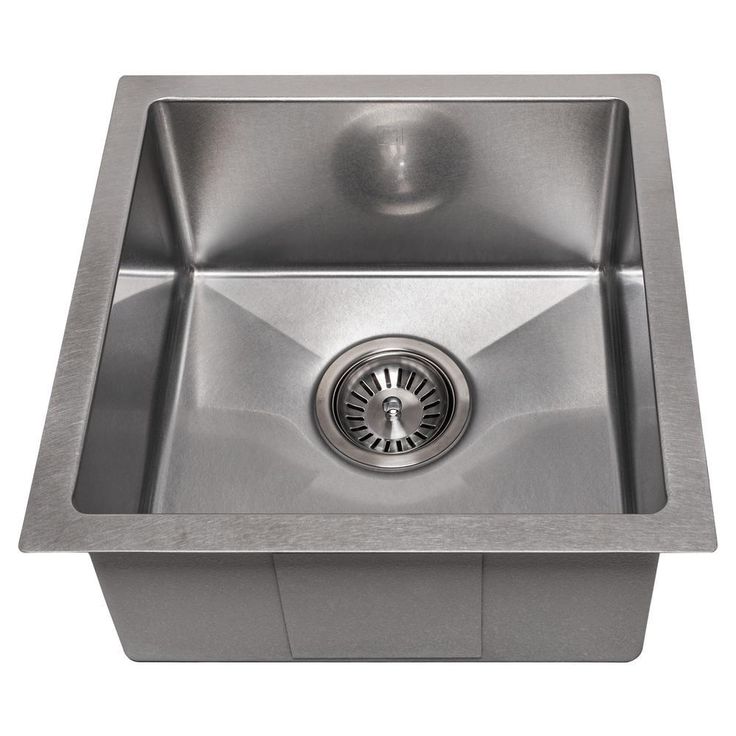 ZLINE 15 in. Boreal Undermount Single Bowl Bar Sink in DuraSnow®Stainless Steel