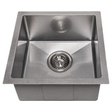 ZLINE 15 in. Boreal Undermount Single Bowl Bar Sink in DuraSnow®Stainless Steel