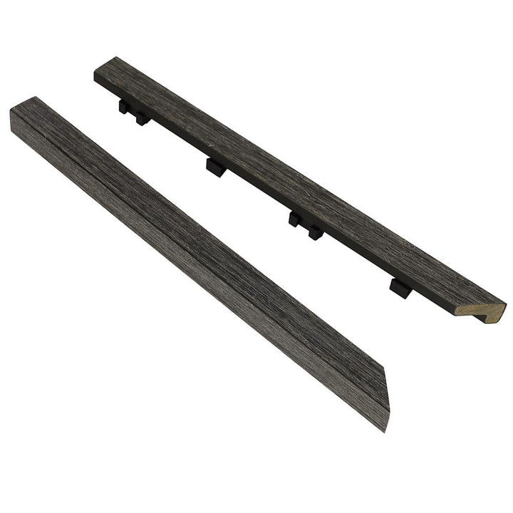 NewTechWood 1-in x 12-in 2-Pack Hawaiian Charcoal Prefinished Composite Deck Tile (0.5-sq ft)
